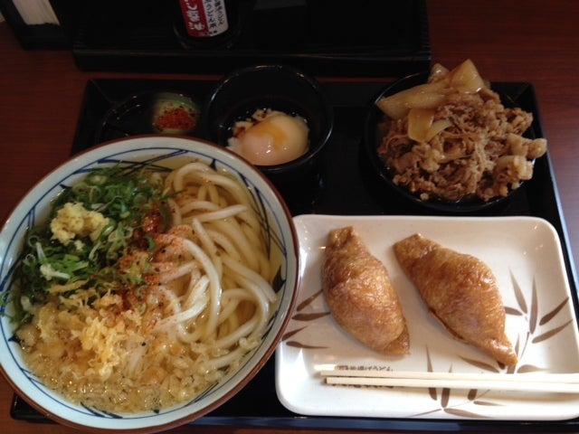 丸亀製麺～肉盛りうどん～