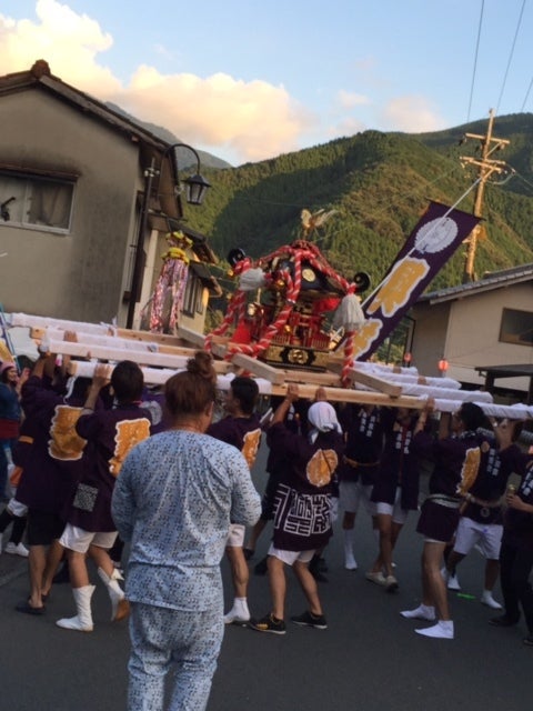 地元の祭りでわっしょ～い♪