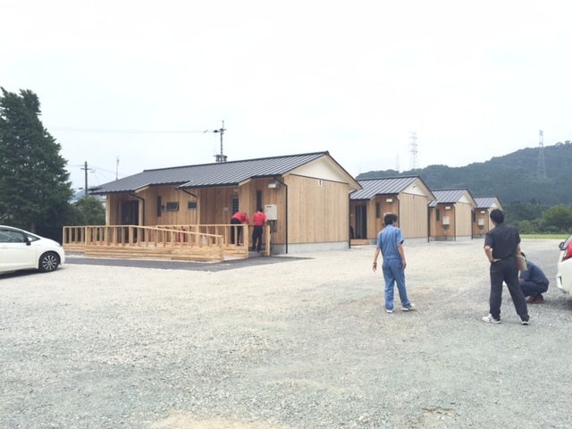 美里町馬場（中央庁舎裏）仮設団地　入居開始！