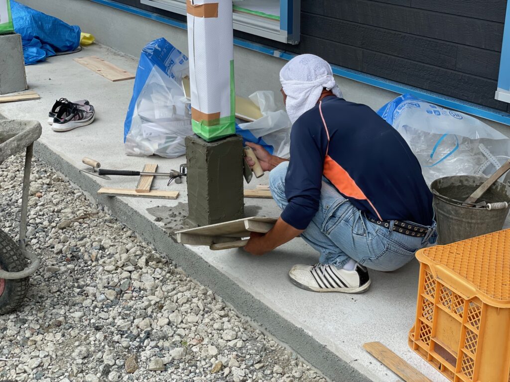 宇城市豊野町の新築住宅現場　～6/28施工状況～